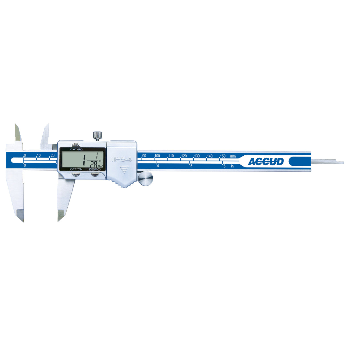 FRACTIONAL DIGITAL CALIPER range 0-150mm/0-6" resolution 0.01mm/1/128"