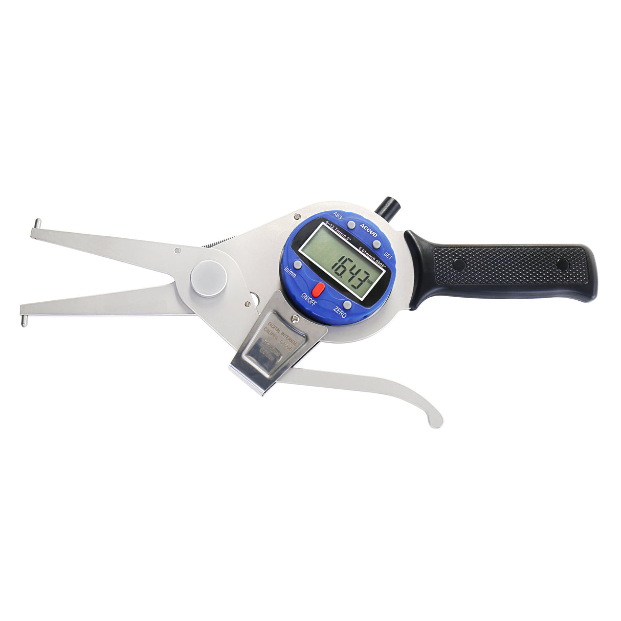 DIGITAL INTERNAL CALIPER GAGE (jaw length 150mm) range 95-115mm/3.8-4.6" resolution 0.01mm/0.0005"