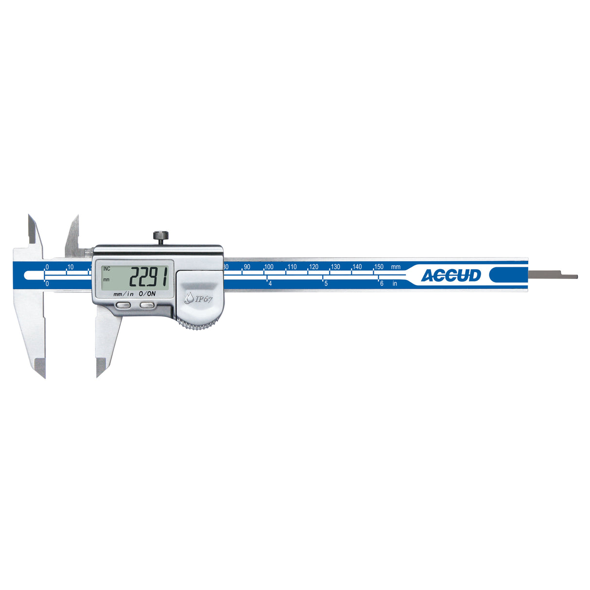 COOLANT PROOF DIGITAL CALIPER range 0-300mm/0-12" resolution 0.01mm/0.0005"