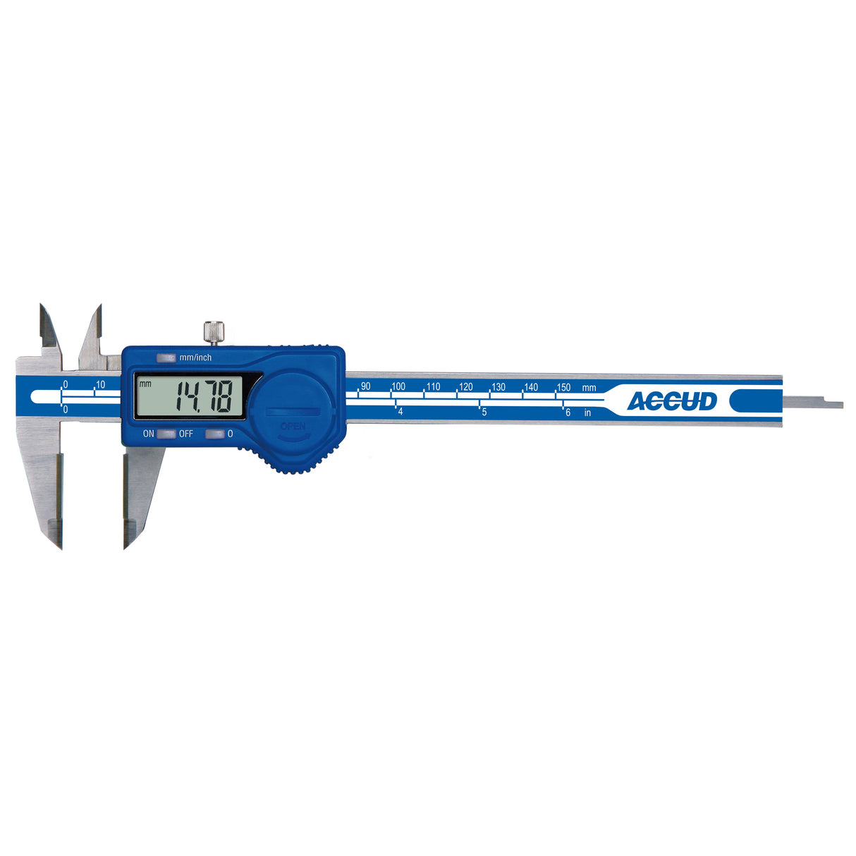 DIGITAL CALIPER WITH CARBIDE TIPPED JAWS range 0-300mm/0-12" resolution 0.01mm/0.0005"