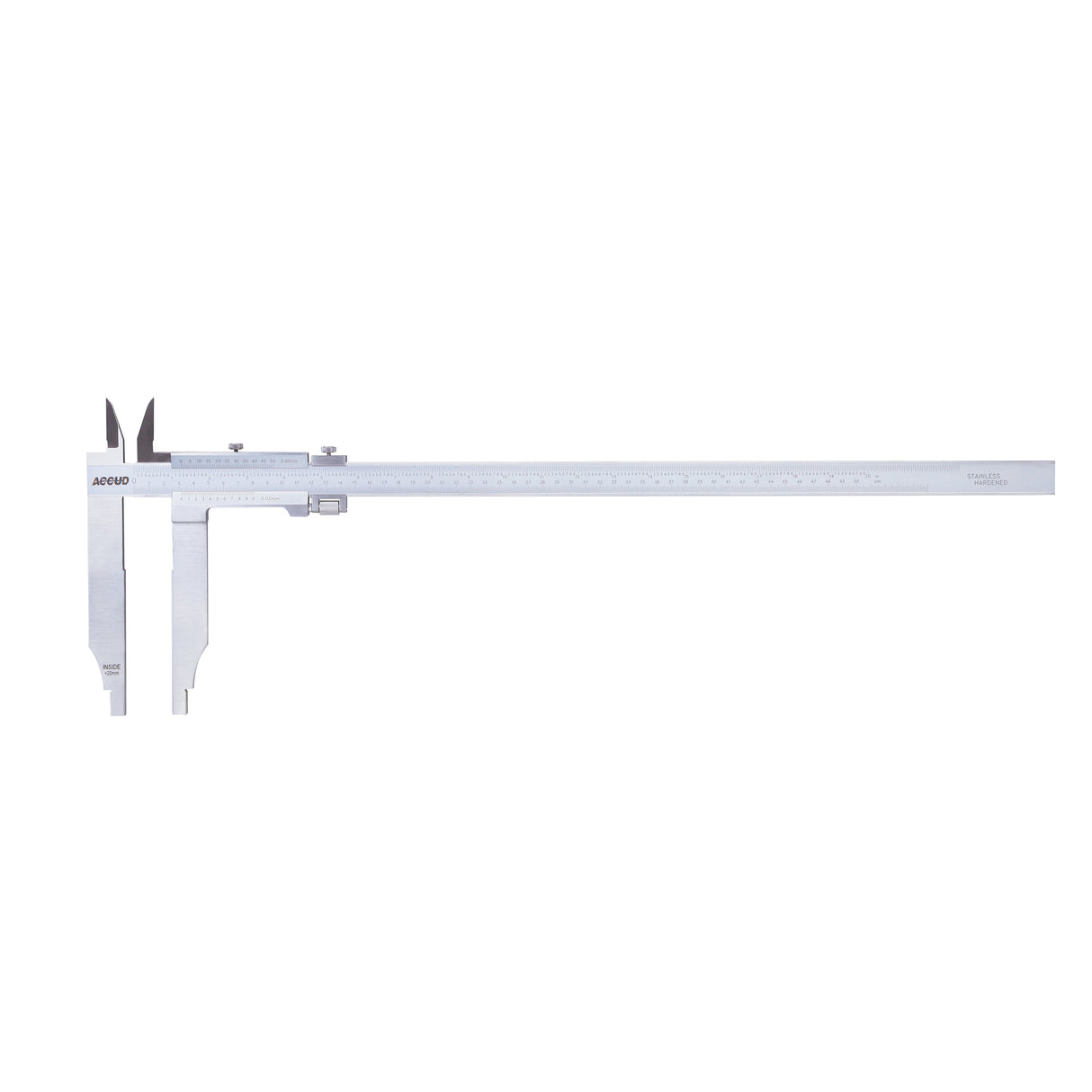 VERNIER CALIPER, jaw length 150mm range 0-500mm/0-20" resolution 0.02mm/0.001“