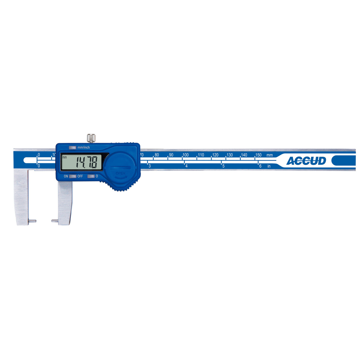 DIGITAL OUTSIDE POINT CALIPER range 0-150mm/0-6" resolution 0.01mm/0.0005"