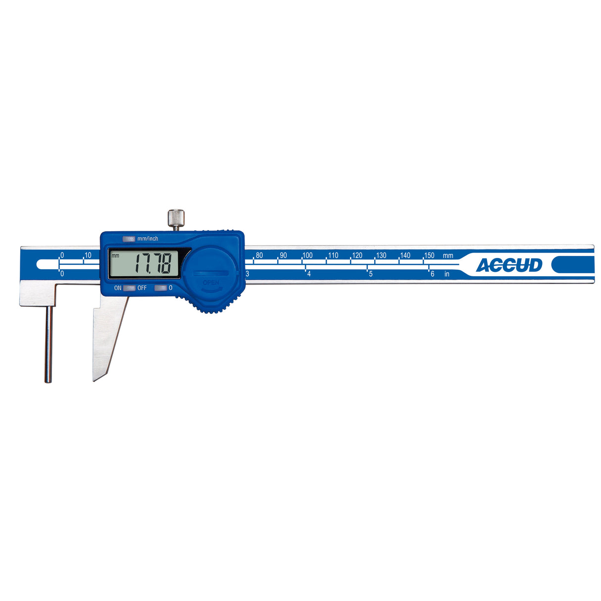 DIGITAL TUBE THICKNESS CALIPER range 0-150mm/0-6" resolution 0.01mm/0.0005"