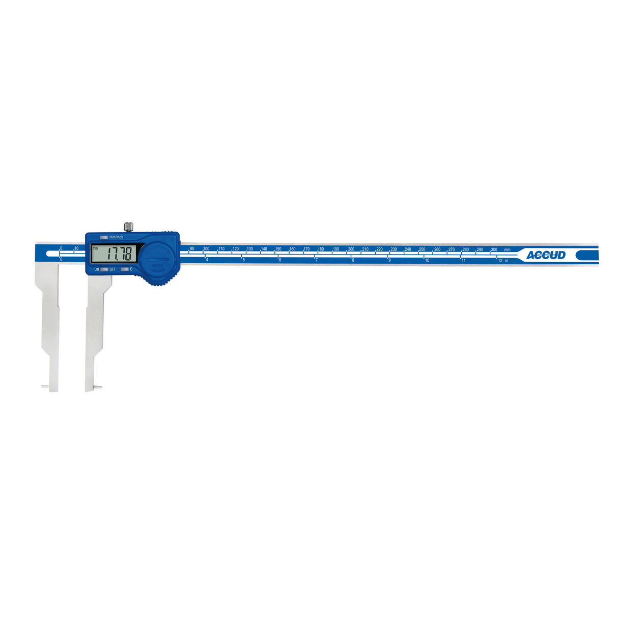 DIGITAL CALIPER WITH INTERCHANGEABLE POINTS range 0-300mm/0-12" resolution 0.01mm/0.0005"