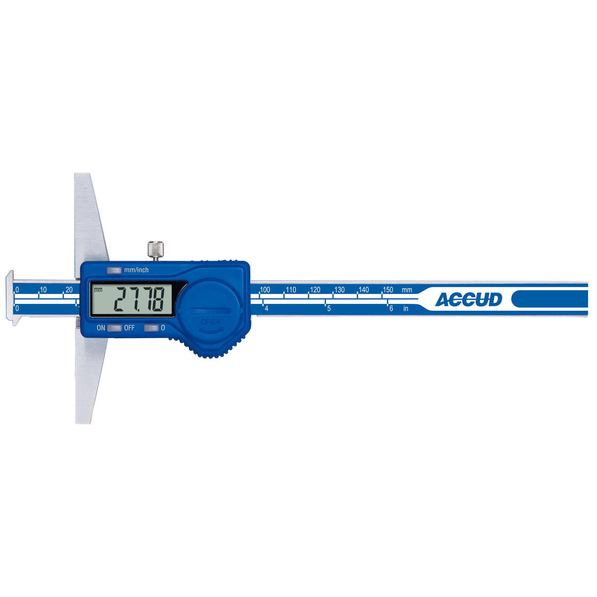 DIGITAL DOUBLE HOOK DEPTH GAUGE range 0-150mm/0-6" resolution 0.01mm/0.0005"