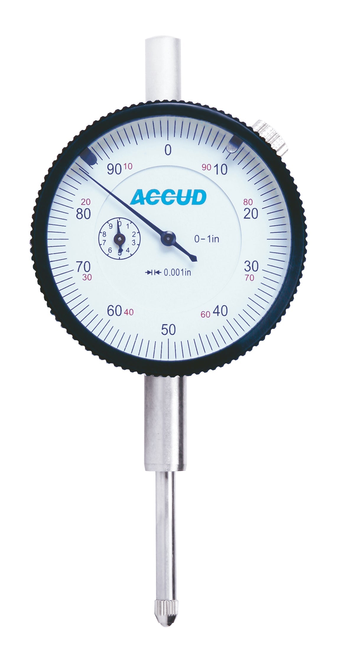 INCH DIAL INDICATOR, flat back range 0-1“ resolution 0.001”