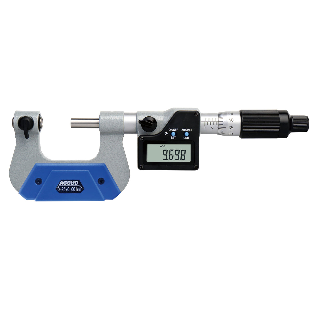 DIGITAL UNIVERSAL MICROMETER (with tips) range 0-25mm/0-1" resolution 0.001mm/0.00005"