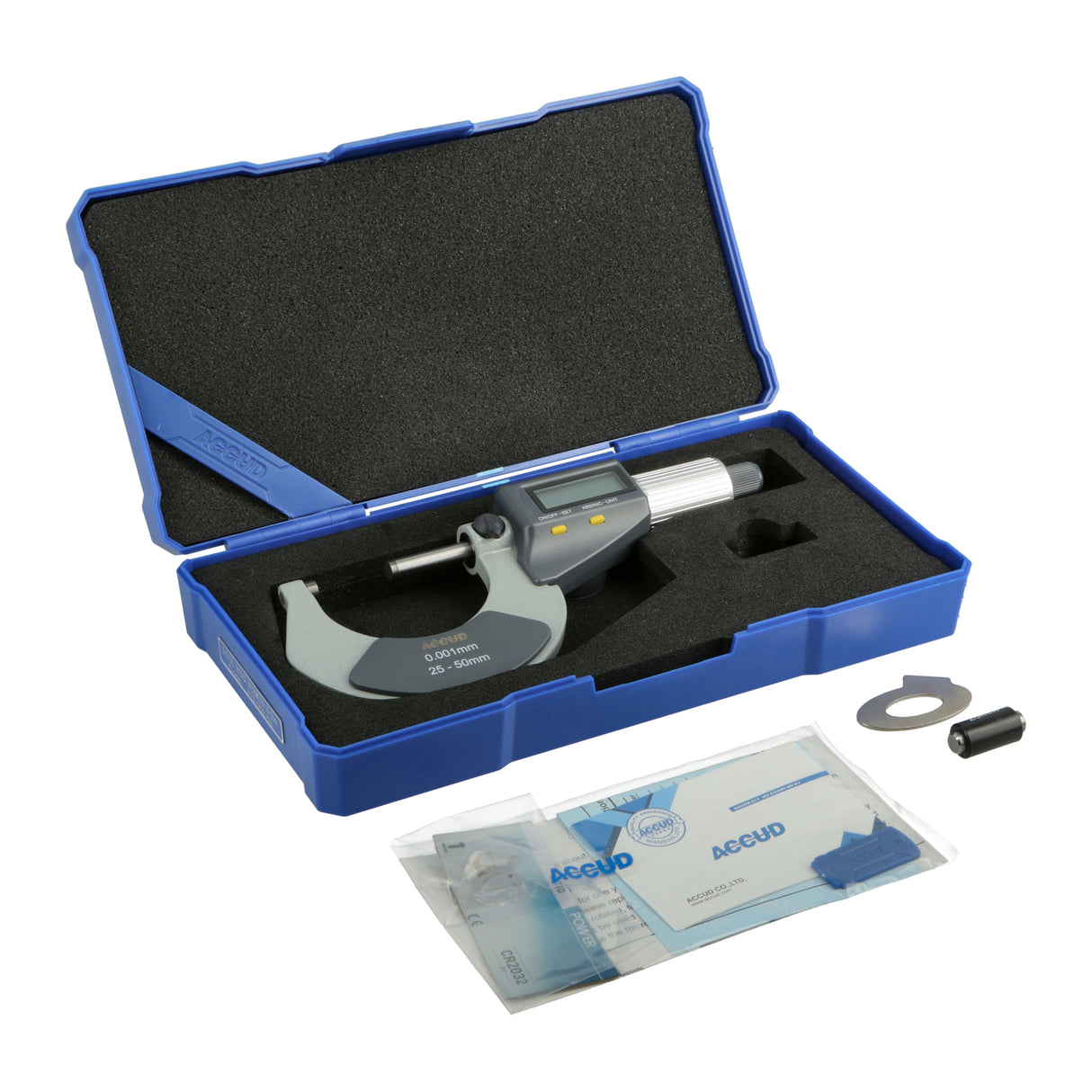 DIGITAL MICROMETER range 25-50mm resolution 0.001mm/0.00005"