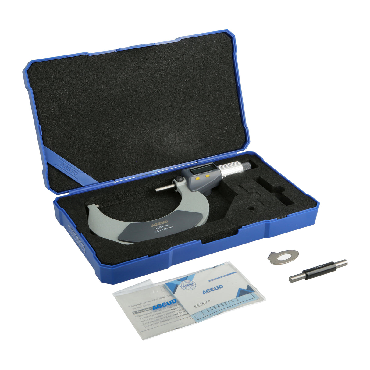 DIGITAL MICROMETER range 75-100mm resolution 0.001mm/0.00005"