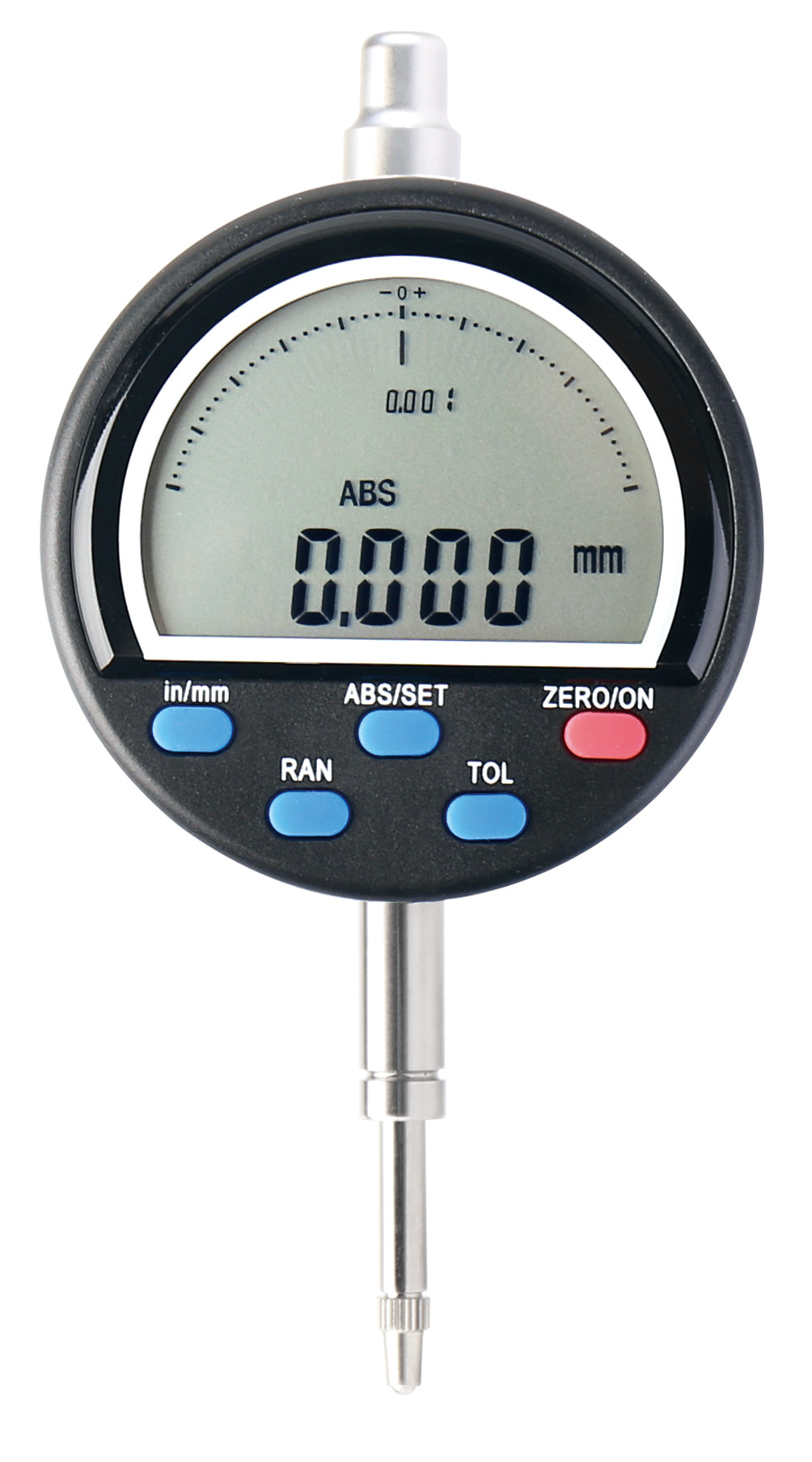 DIGITAL INDICATOR, with spare flat back range 50.8mm/2" resolution 0.002mm/0.0005"