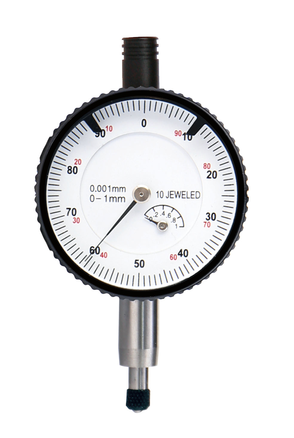 HIGH PRECISION COMPACT DIAL INDICATOR (lug back,with spare flat back) range 1mm resolution 0.001mm