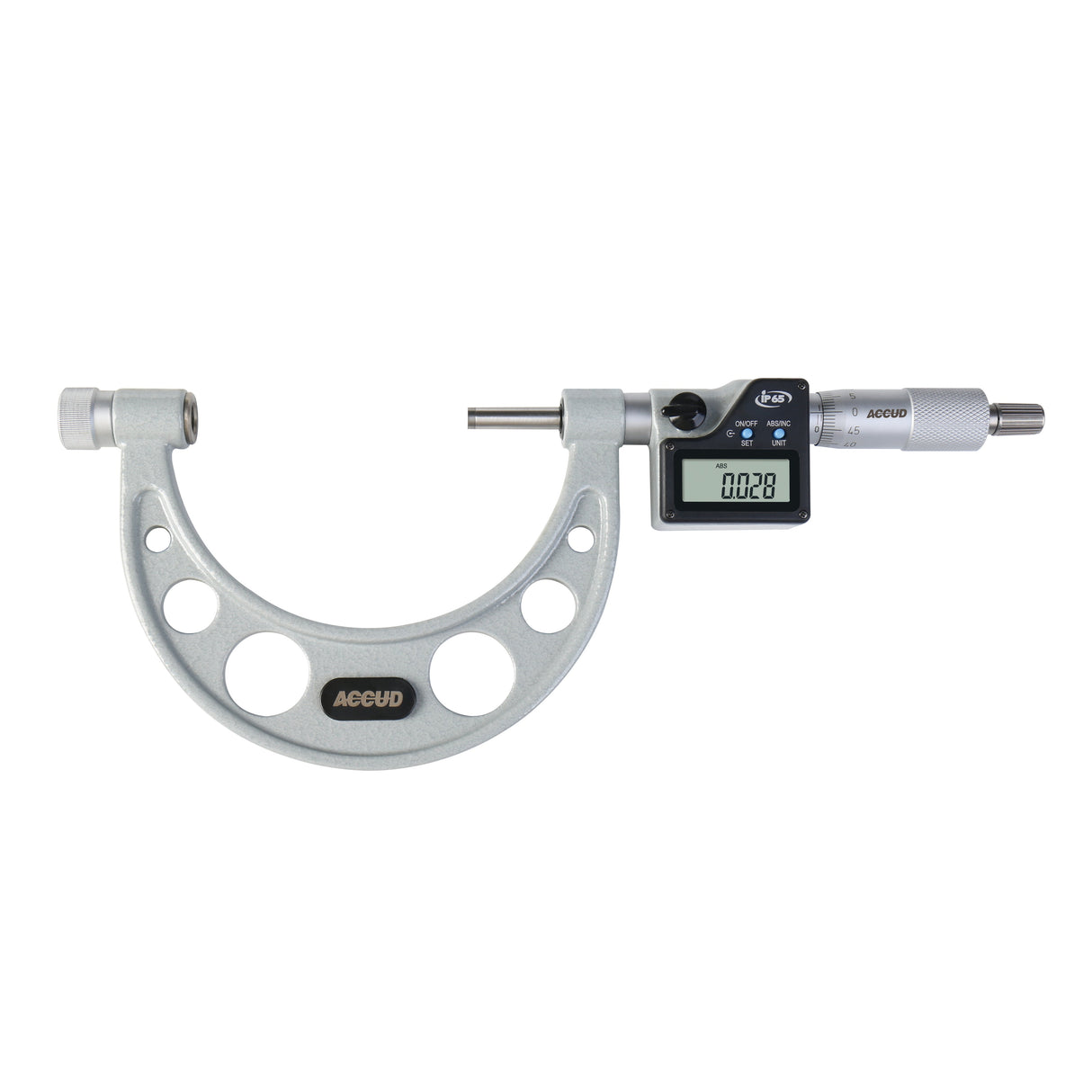 DIGITAL OUTSIDE MICROMETER WITH INTERCHANGEABLE ANVILS range 0-150mm/0-6" resolution 0.001mm/0.00005"