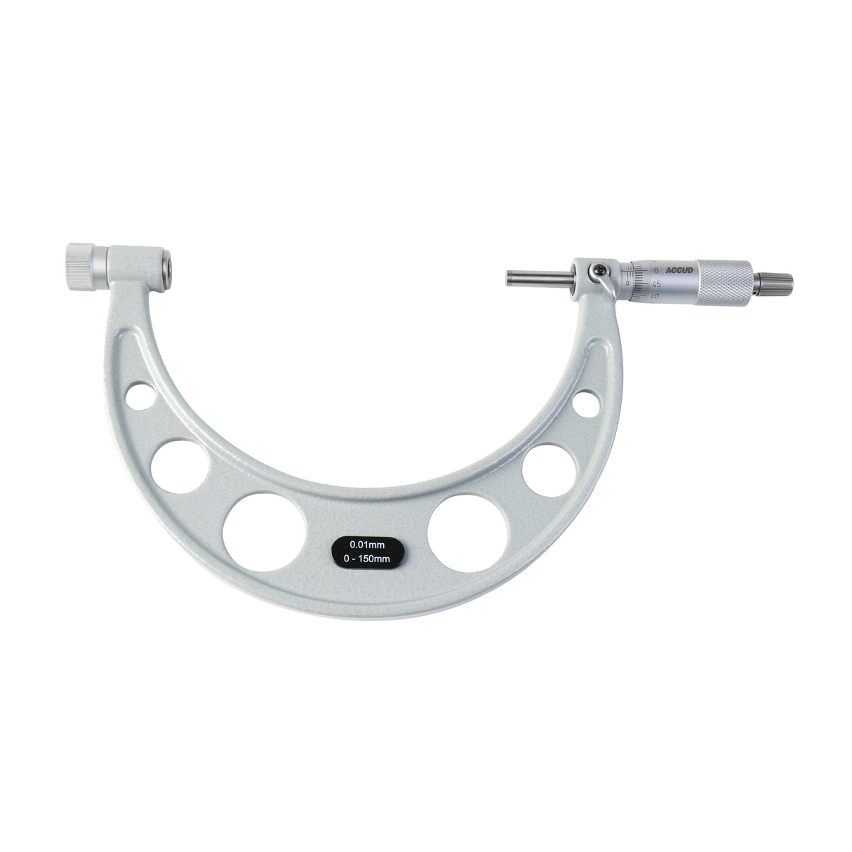 OUTSIDE MICROMETER WITH INTERCHANGEABLE ANVILS range 0-150mm resolution 0.01mm