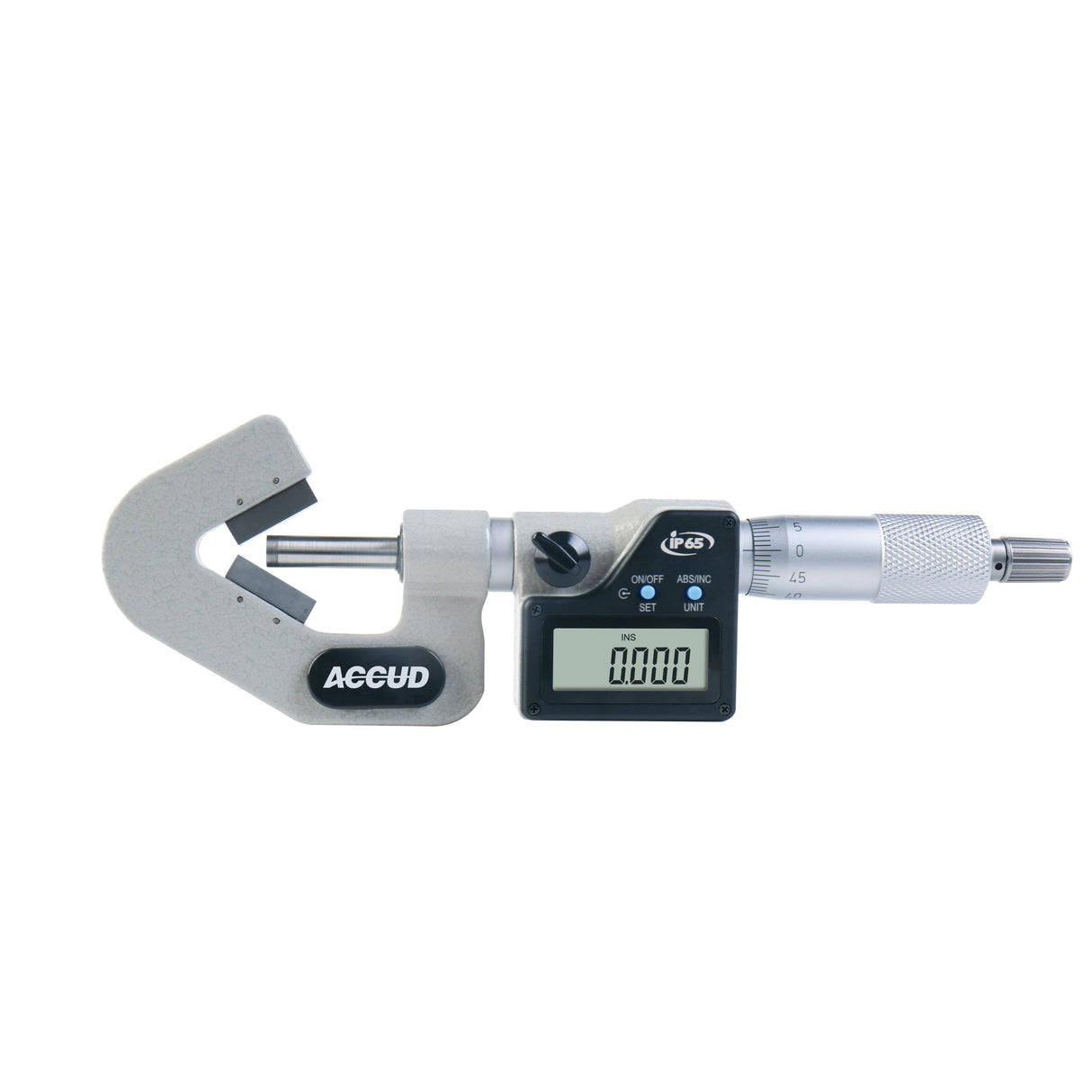 DIGITAL V-ANVIL MICROMETER, 3 flutes range 20-35mm/0.8-1.4” resolution 0.001mm/0.00005"