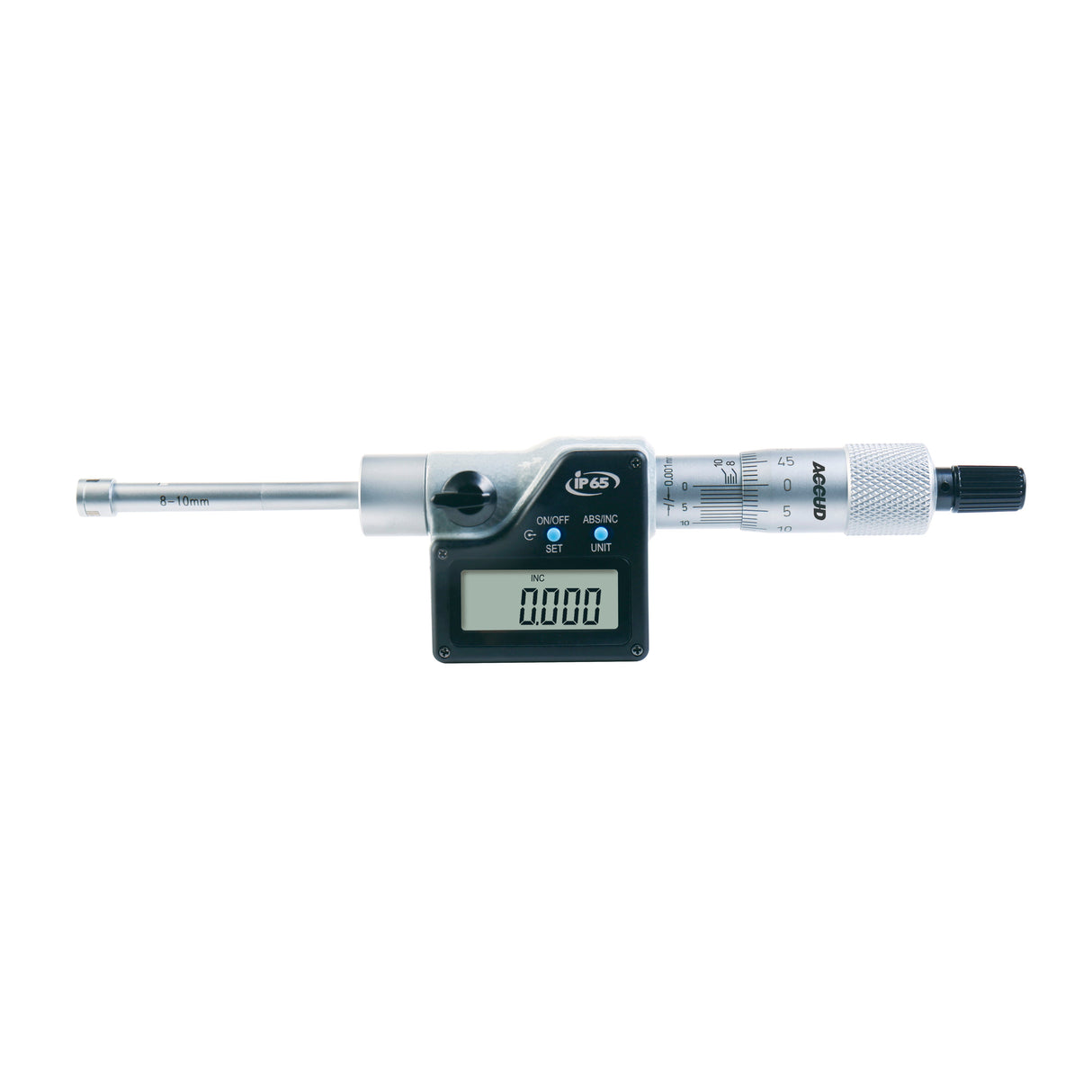 DIGITAL THREE POINTS INTERNAL MICROMETER, with setting ring range 16-20mm/0.63-0.79" resolution 0.001mm/0.00005"