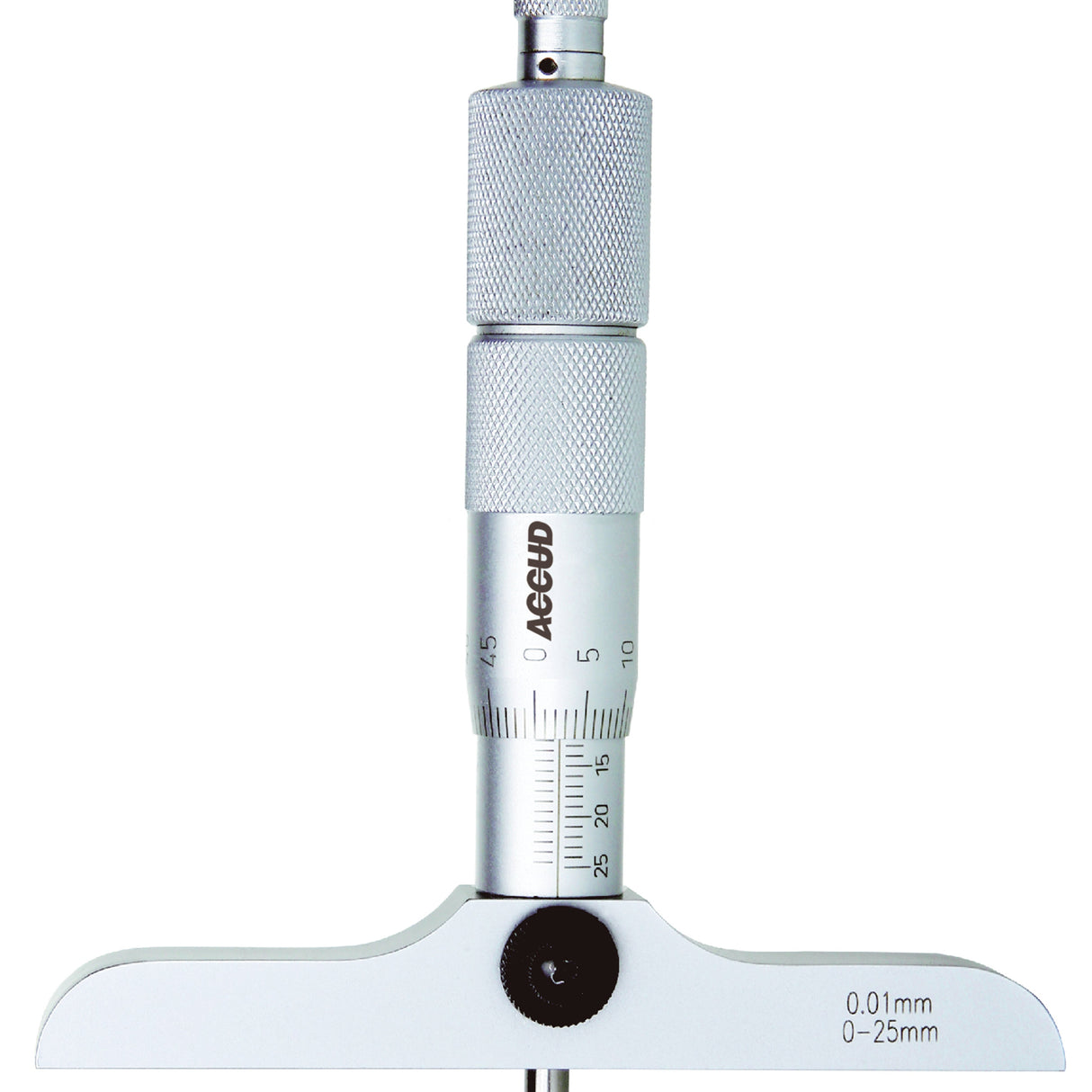 DEPTH MICROMETER, base 63x17mm range 0-50mm resolution 0.01mm