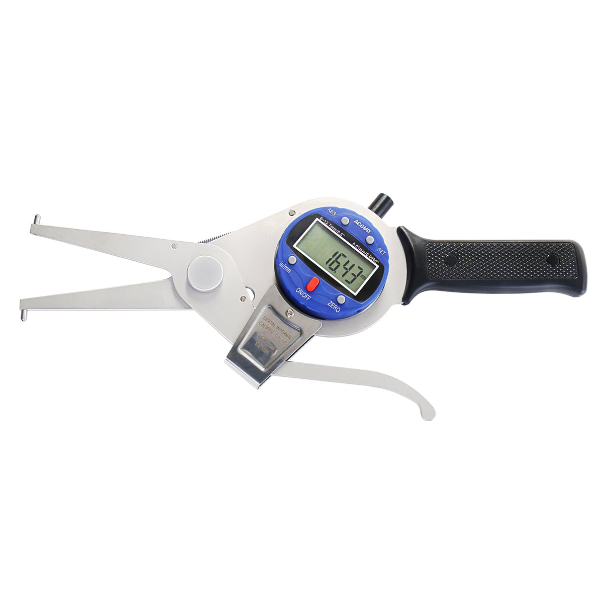 DIGITAL INTERNAL CALIPER GAGE (jaw length 90mm) range 55-75mm/2.2-3" resolution 0.01mm/0.0005"